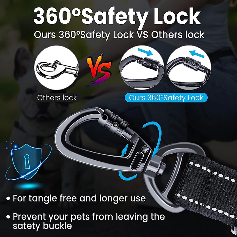 Elastic Shock-Absorbing Dog Leash