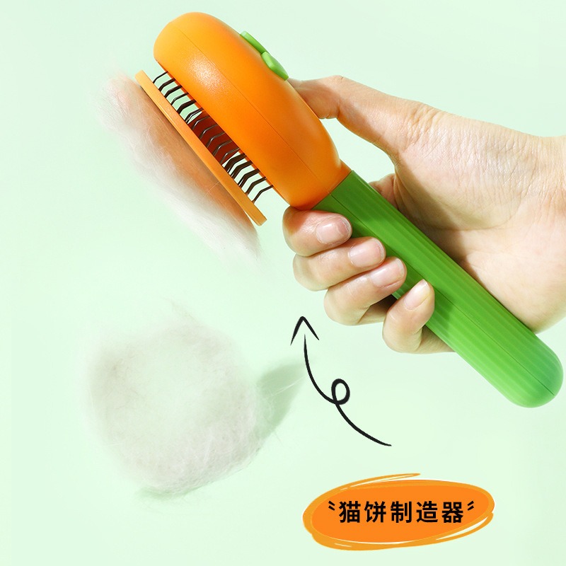 Pet Comb One Button Self Cleaning Grooming Brush