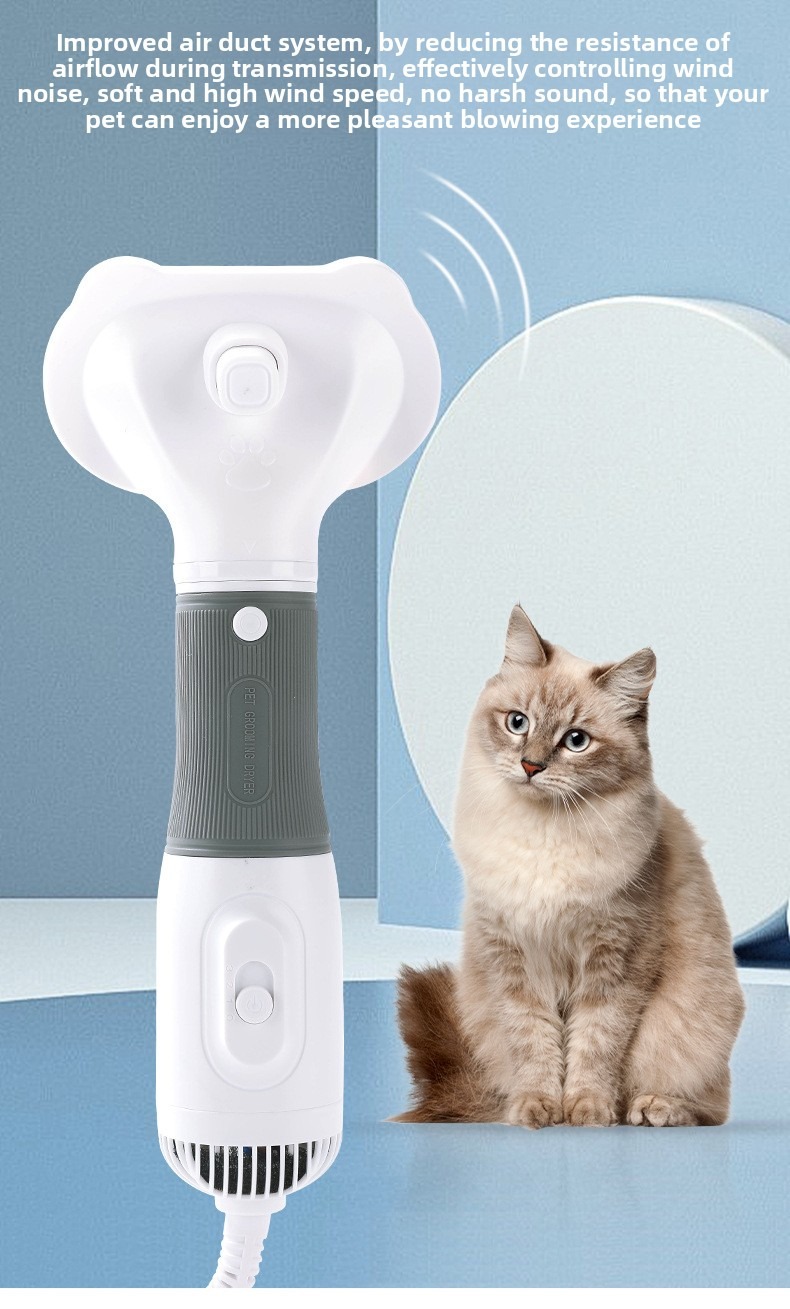 Pet Grooming Dryer 3 in 1 with Slicker Brush