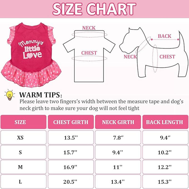 Pet Clothing Summer Flying Sleeves Cat and Dog Skirt