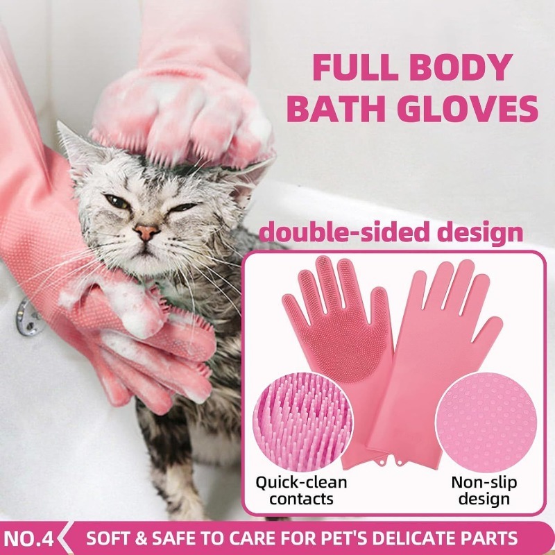 Pet Bath Brush Kit 6 Piece Grooming Set