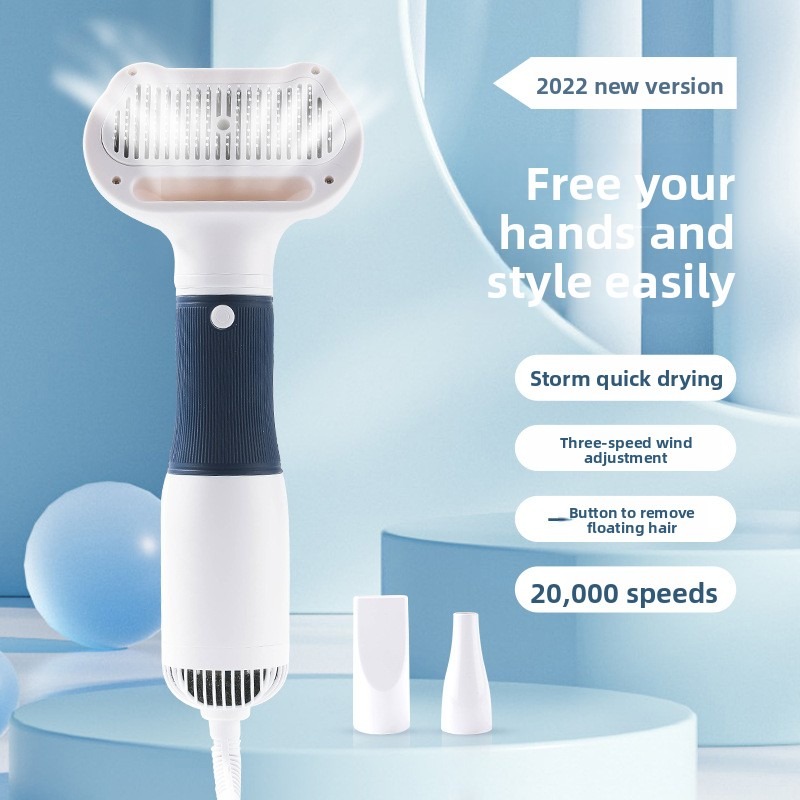 Pet Grooming Dryer 3 in 1 with Slicker Brush