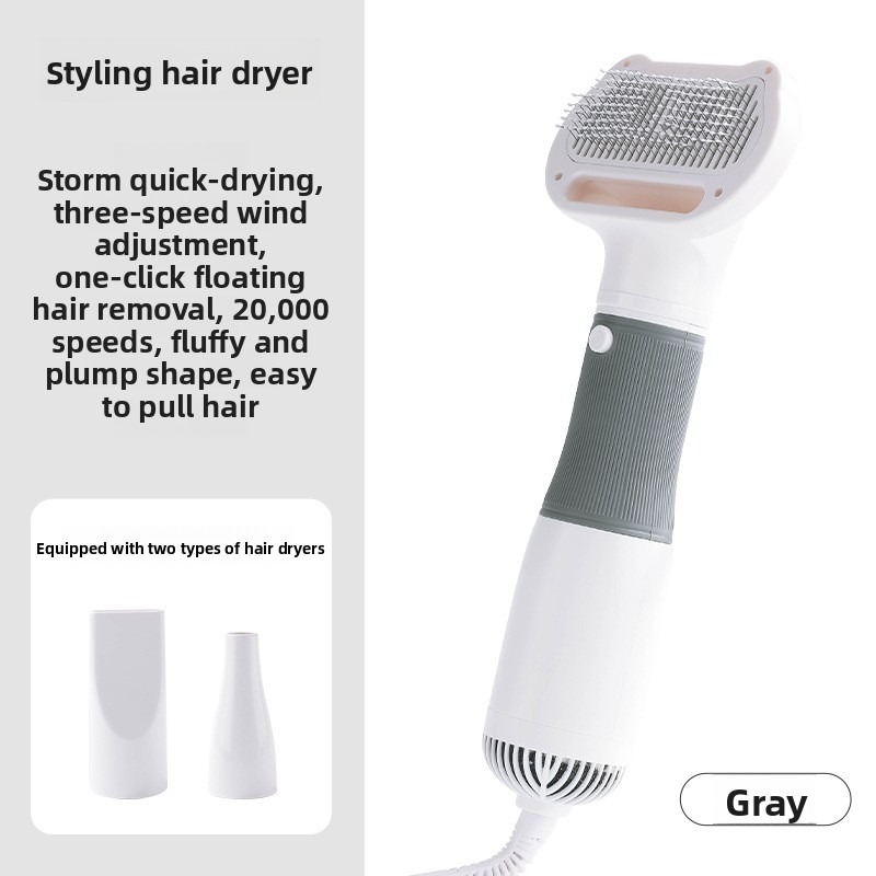 Pet Grooming Dryer 3 in 1 with Slicker Brush