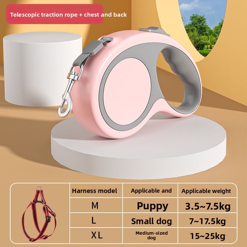 Portable Retractable Dog Leash for Small Dogs