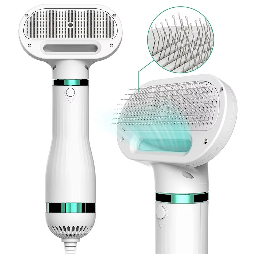 Pet Hair Dryer 2 in 1 Grooming Brush Portable