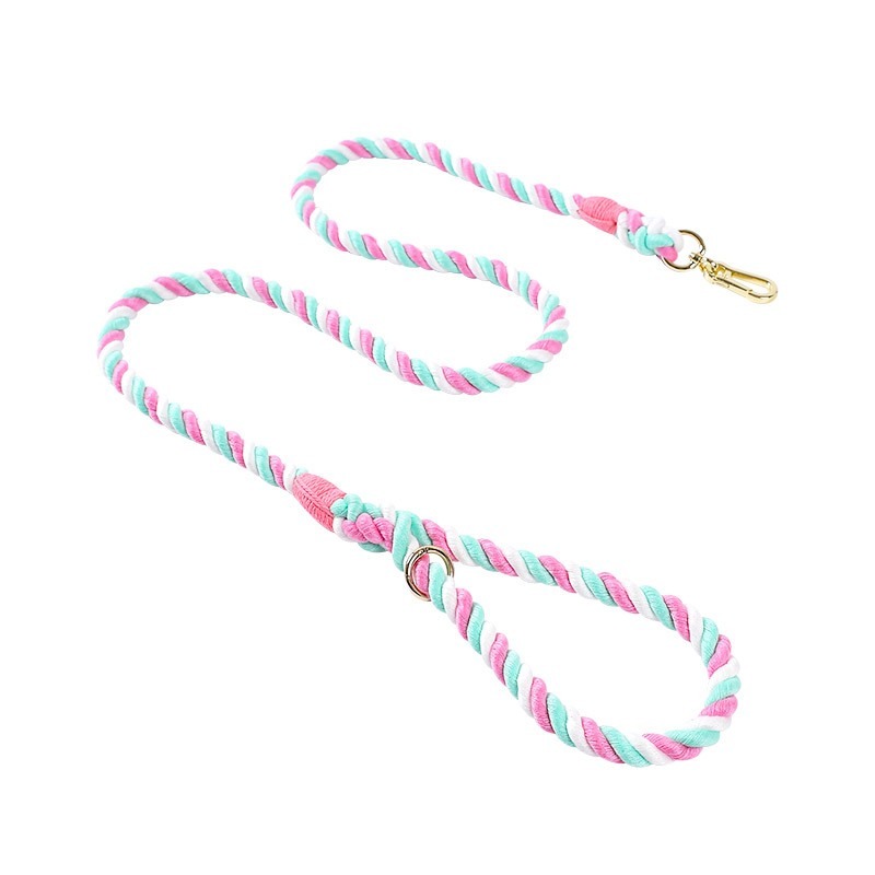 Colorful Woven Cotton Dog Leash