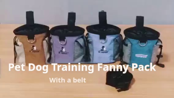 Outdoor Dog Training Bag with Poop Bag Holder
