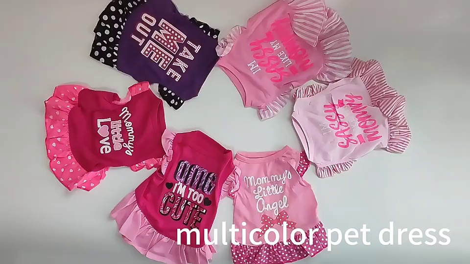 Pet Clothing Summer Flying Sleeves Cat and Dog Skirt