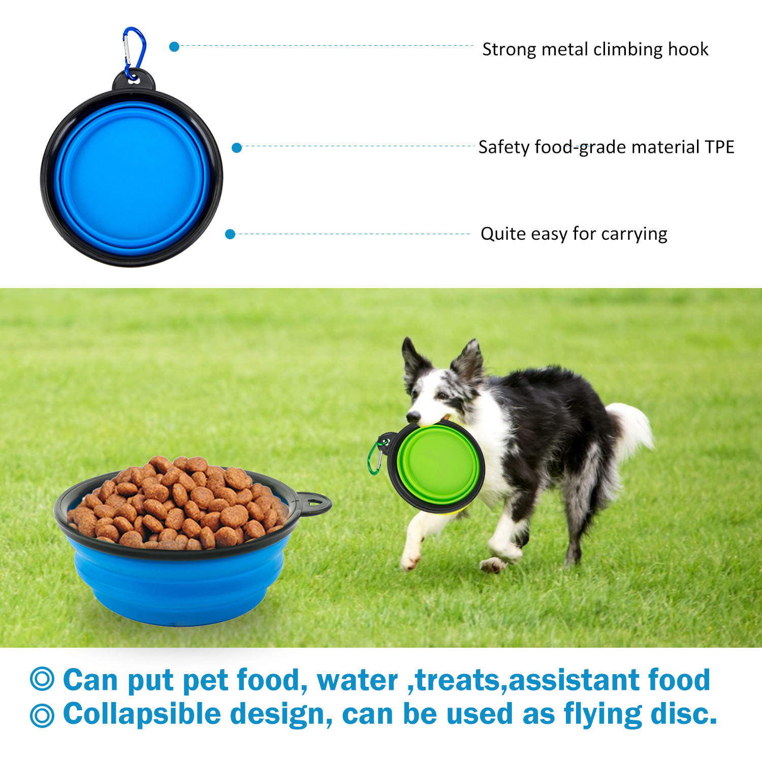 Outdoor Dog Training Bag with Poop Bag Holder