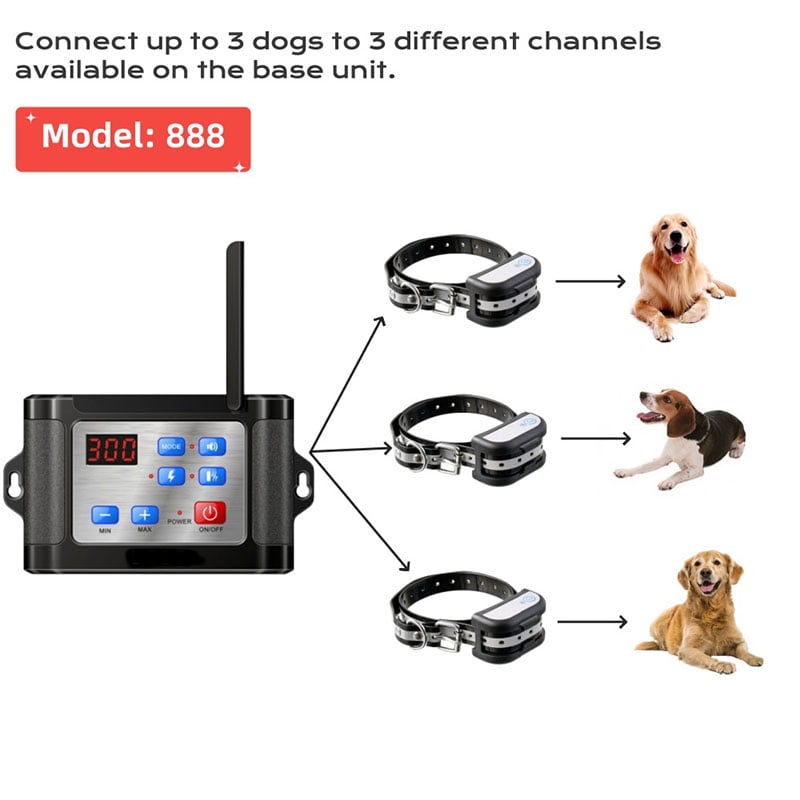 2-in-1 Wireless Pet Fence & Training Collar