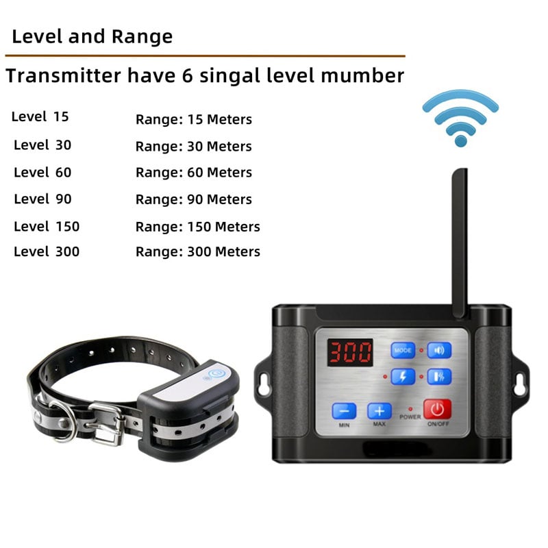 2-in-1 Wireless Pet Fence & Training Collar