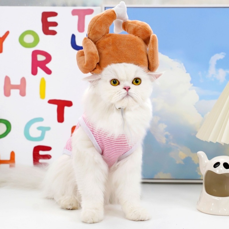 Cotton Sunflower Pet Hat for Cats and Dogs