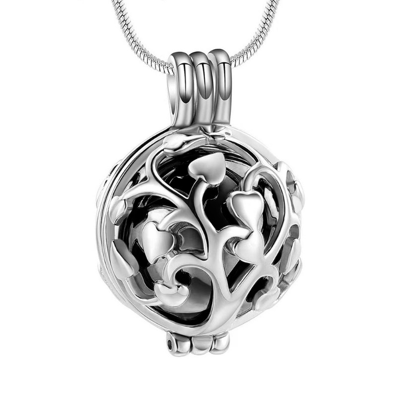 Tree of Life Hollow Sphere Ash Pendant