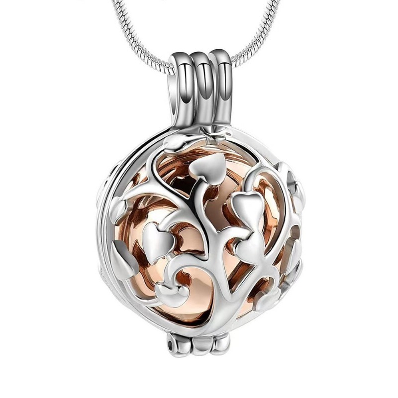 Tree of Life Hollow Sphere Ash Pendant