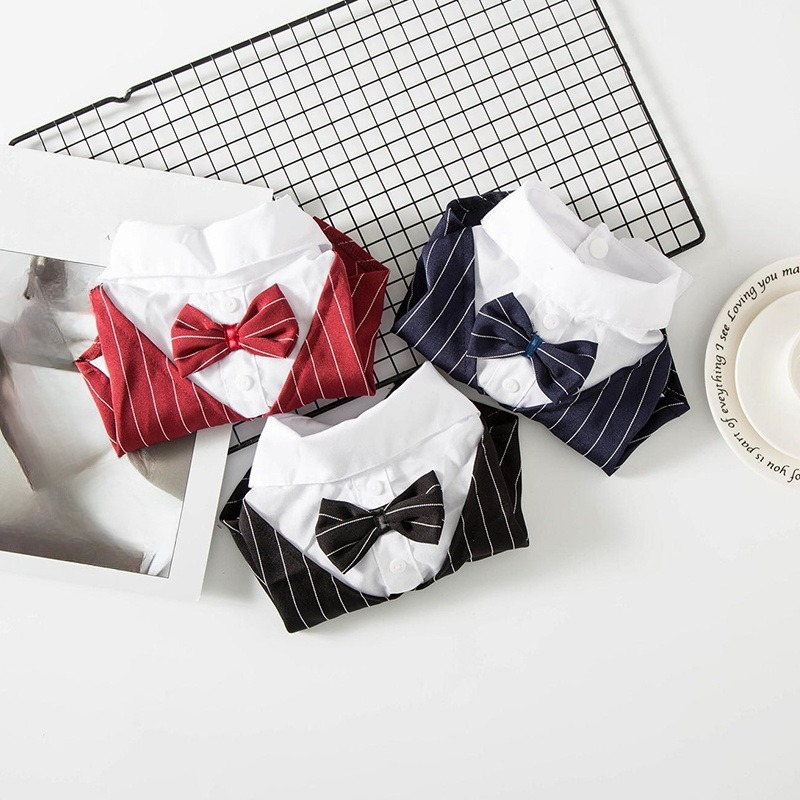Formal Wedding Tuxedo Suit with Bow Tie for Dogs