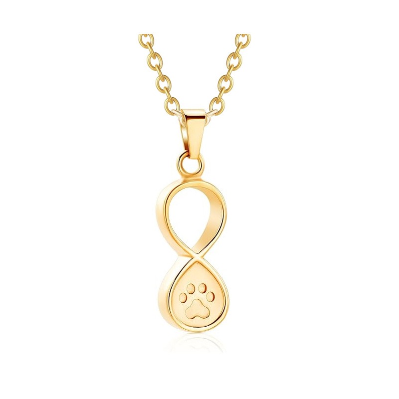 Pet Hair Memorial Casket Pattern Urn Necklace
