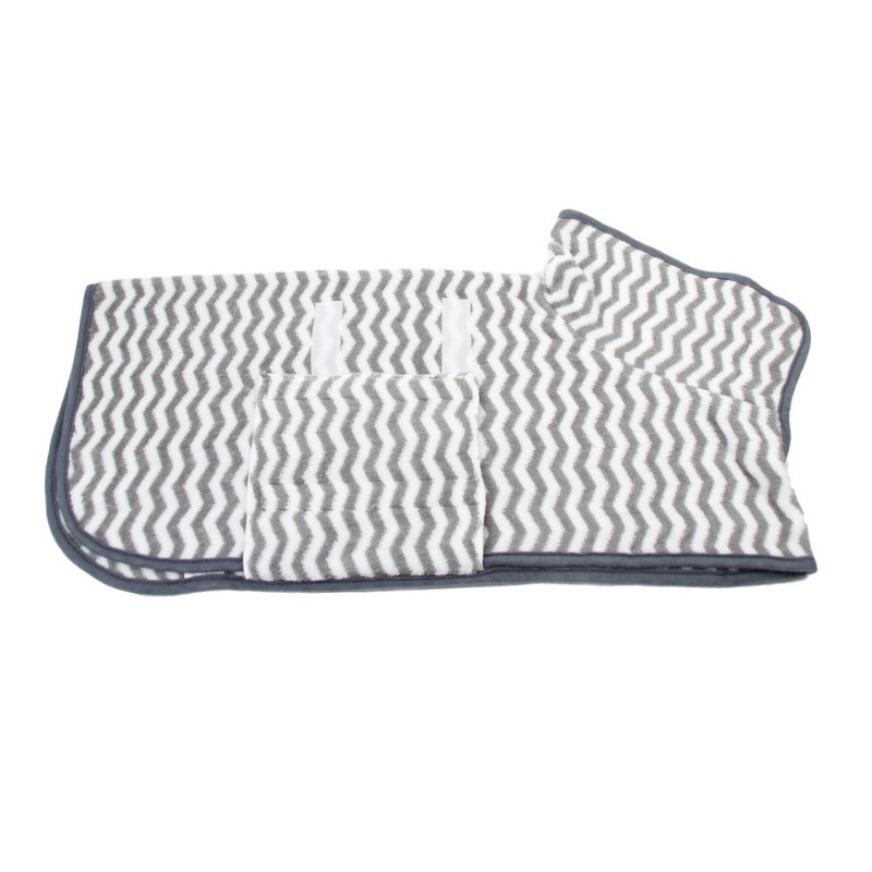 Quick-Dry Absorbent Fleece Pet Bathrobe