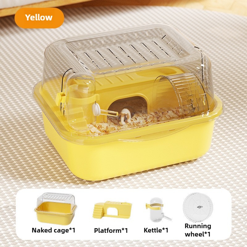 Large Acrylic Hamster Cage with Luxury Accessories