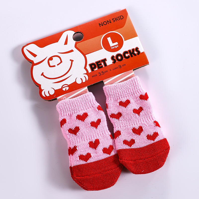 Knitted Waterproof Dog Socks for Winter