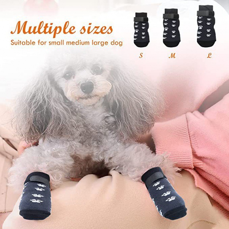 Christmas Themed Dog Socks with Non-Slip