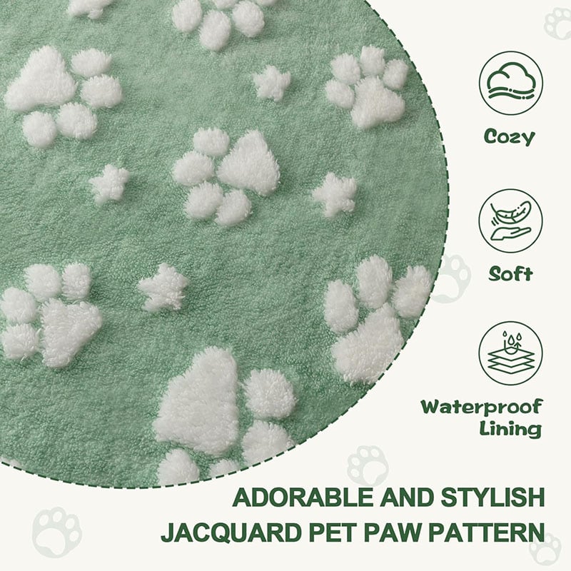 Sherpa Lined Waterproof Kennel Blanket
