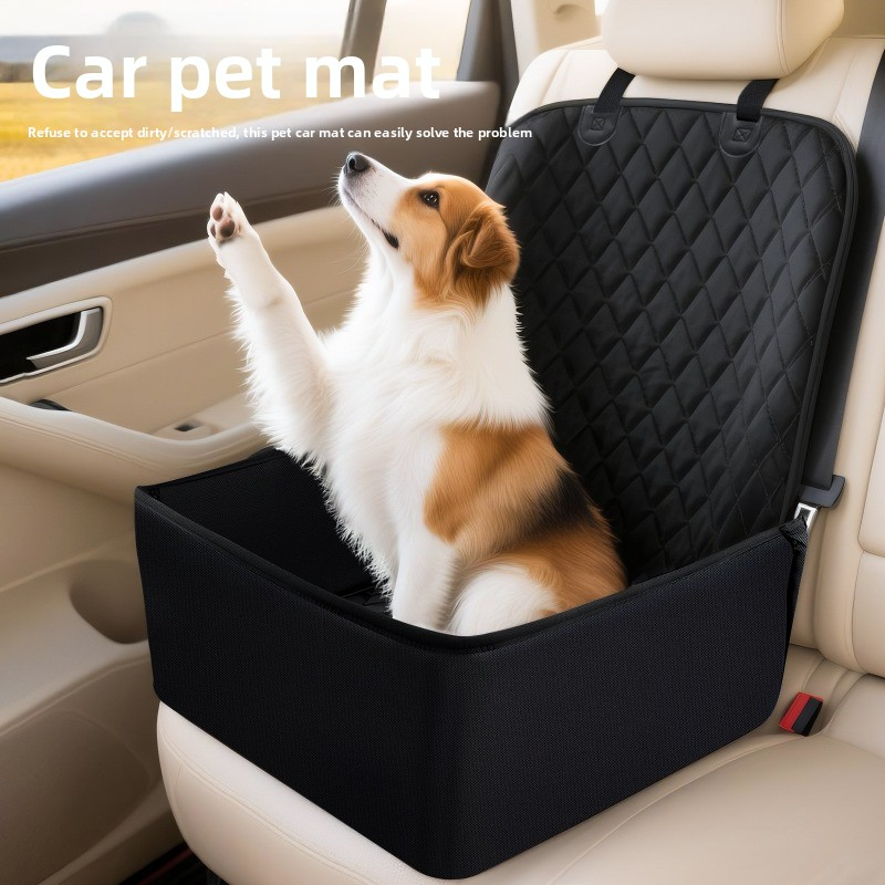 All-Season Waterproof Pet Seat Cushion for Rear Car Seats