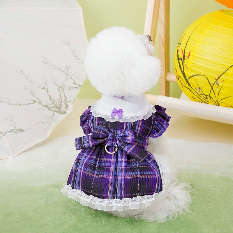 Campus Style Dress Skirt for Large Dogs