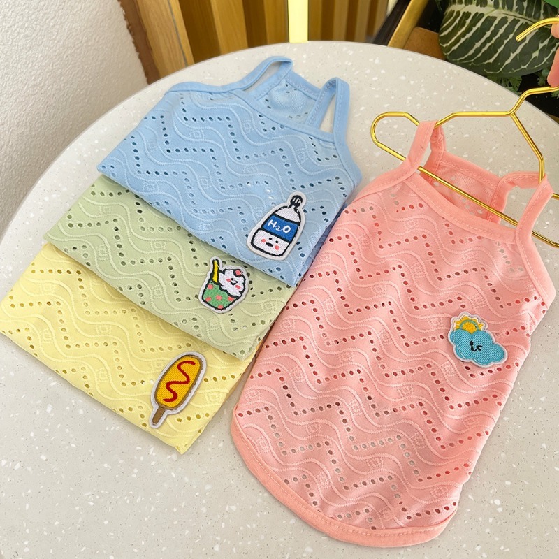 Summer Breathable Cartoon Puppy Outfit