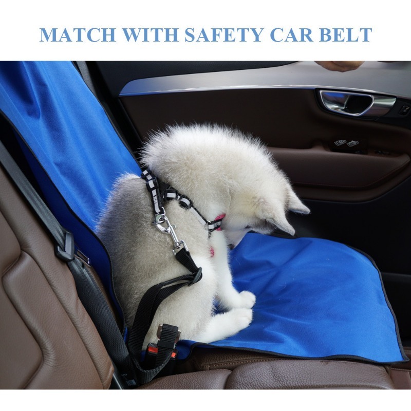 Durable Oxford Fabric Dog Car Seat Cover in Solid Pattern