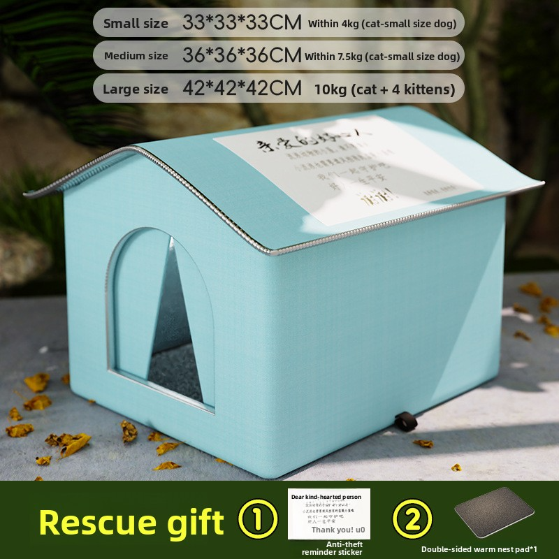 Winter Rescue Shelter for Stray Cats