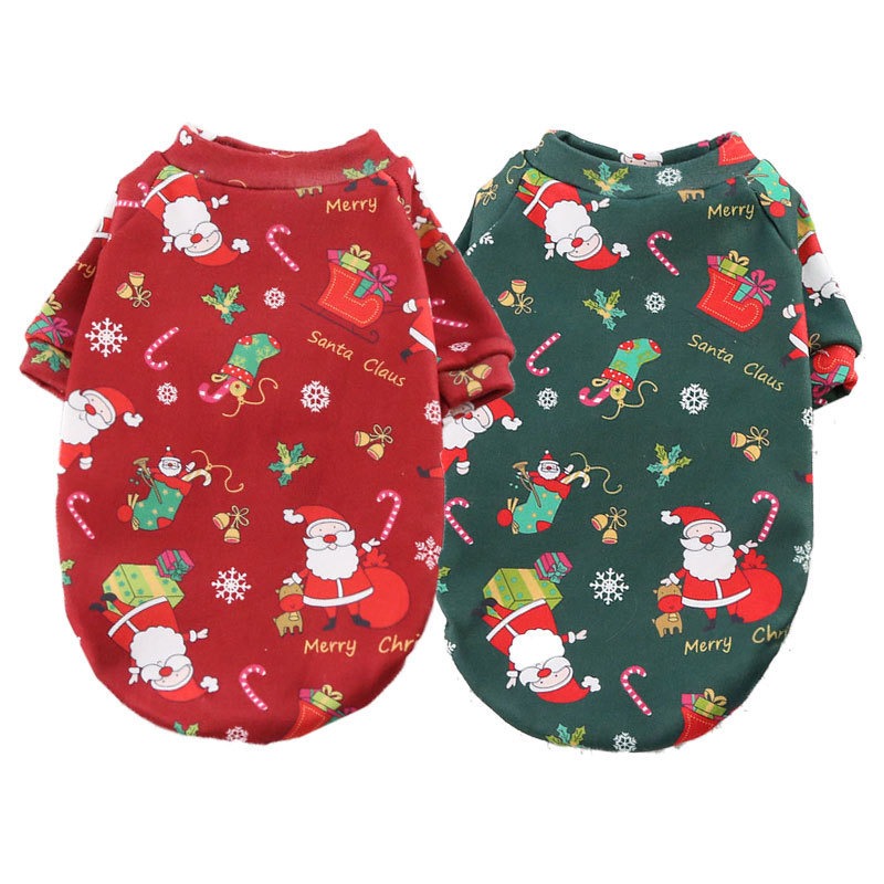 Fleece Santa Costume for Big Dogs