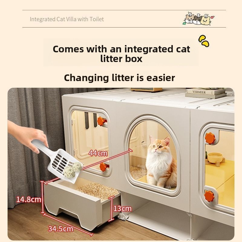All-In-One Customizable Pet Villa with Ventilation
