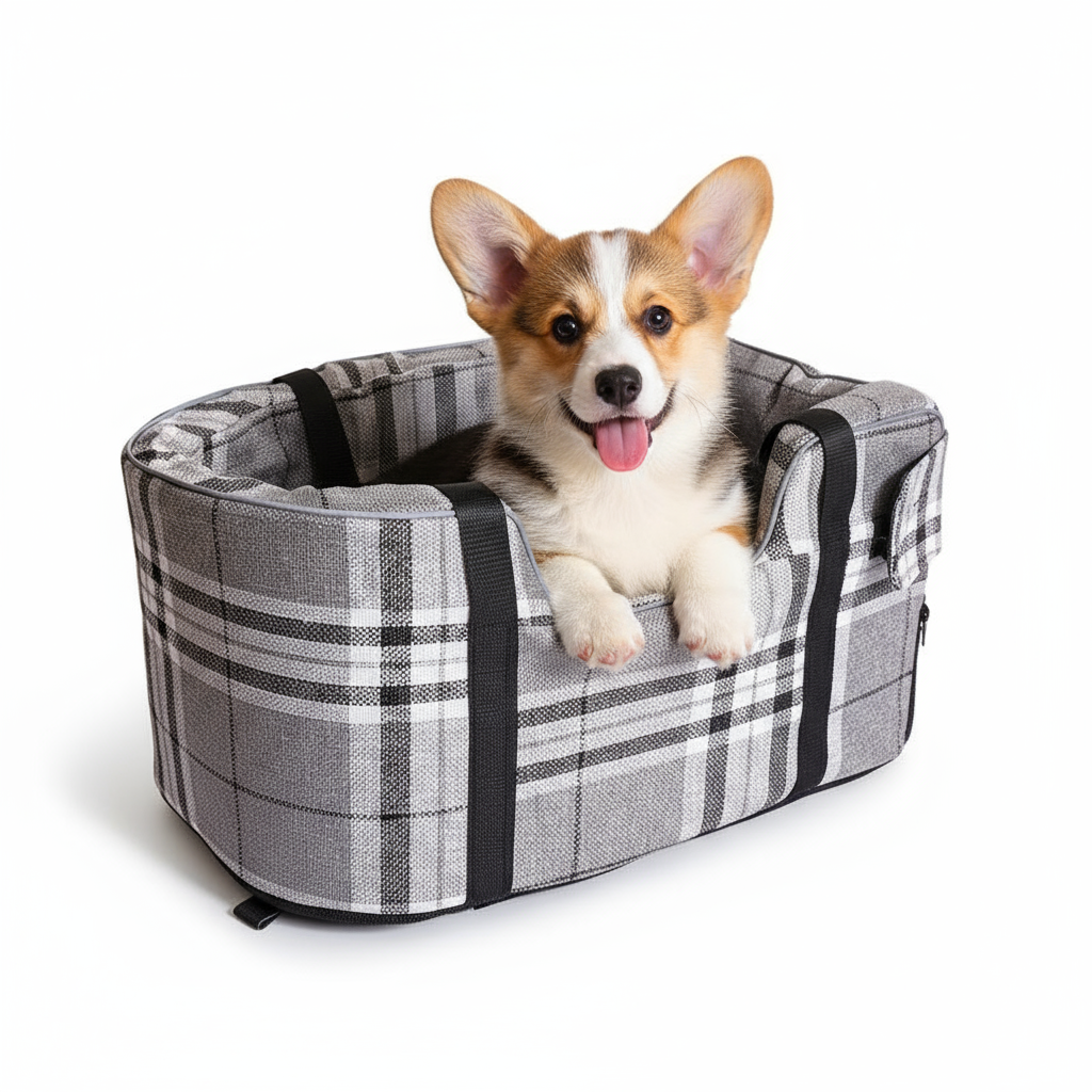 Portable Detachable Pet Bed for Front Car Seat