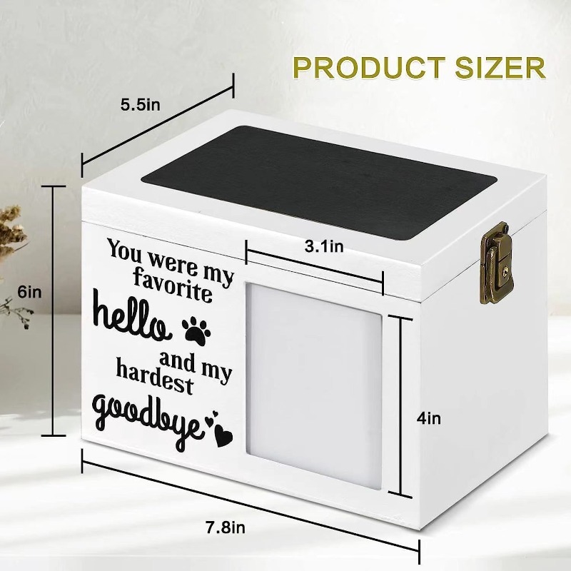 Waterproof Solid Wood Urn for Pets