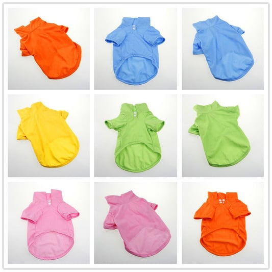 2025 Dog Polo Shirt Multicolor Soft