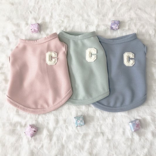 Waffle Dog Vest Spring Autumn Clothes