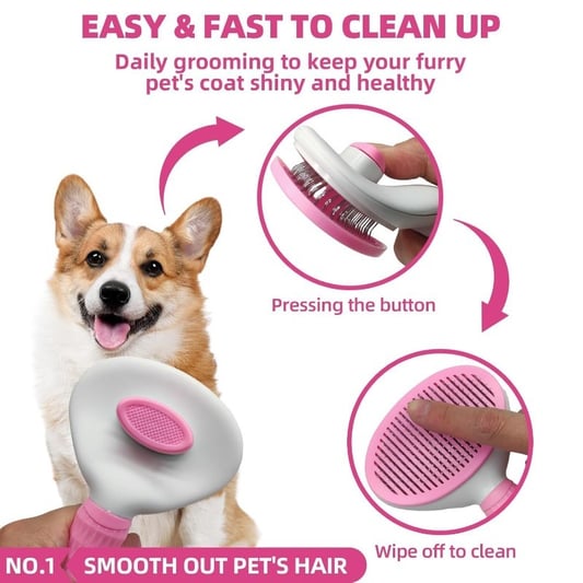 Pet Bath Brush Kit 6 Piece Grooming Set