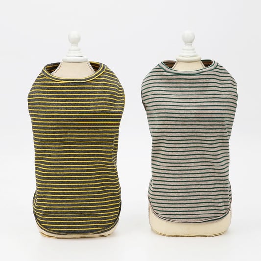 Striped Spring and Summer Vest for Small Dogs