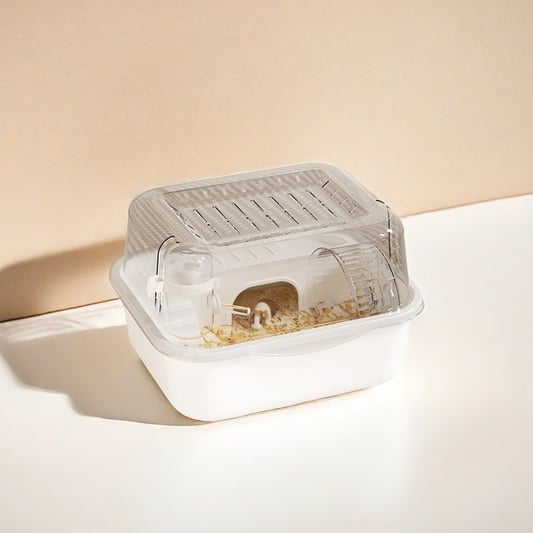 Large Acrylic Hamster Cage with Luxury Accessories