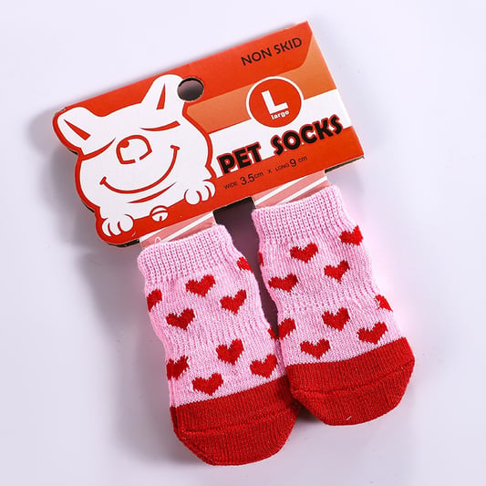 Knitted Waterproof Dog Socks for Winter