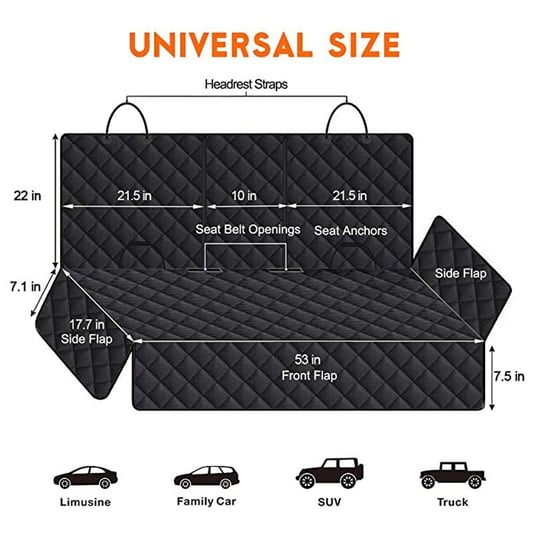 Dirt-Proof Scratch-Resistant Dog Backseat Protector Pad