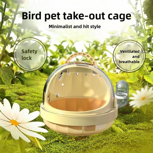Car Mounted Portable Bird Cage for Outings