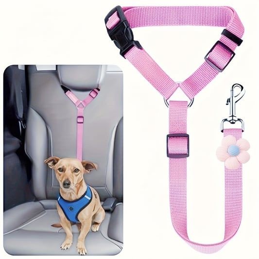 Foldable Nylon Dog Seat Belt for Car Safety