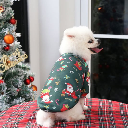 Fleece Santa Costume for Big Dogs