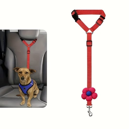 Foldable Nylon Pet Seat Belt for Small Dog Car Safety