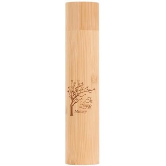 Modern Bamboo Pet Cremation Urn for Dogs and Cats