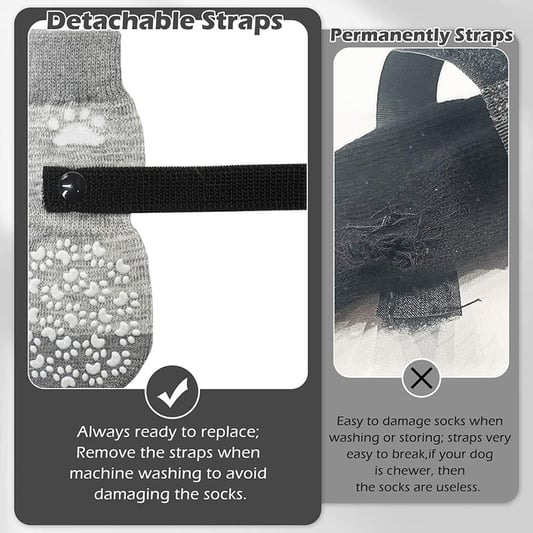 Non-Slip Pet Socks for Indoor Quiet Use