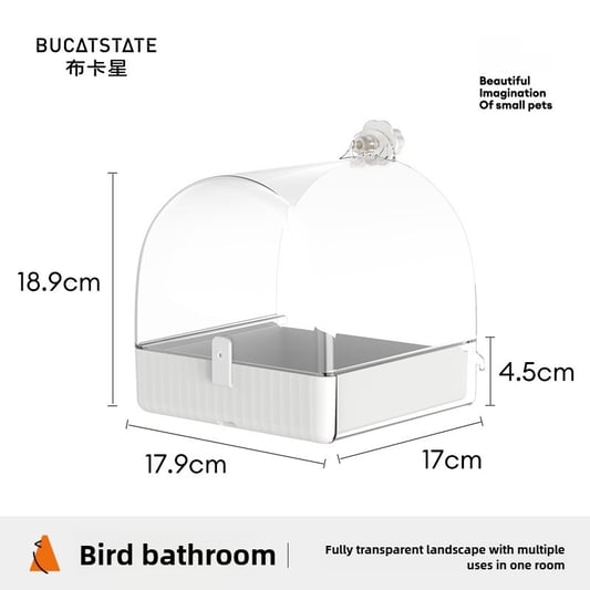 Parrot Bathtub Box with Toy Storage Compartment